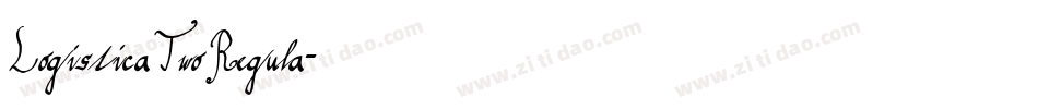 Logistica Two Regula字体转换